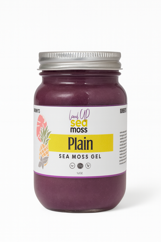 Purple Sea Moss Gel (Plain • Berry Antioxidant Boost)