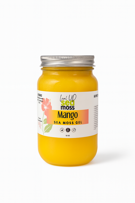 Golden Sea Moss Gel (Plain • Mango • Ginger & Lemon • Tropical Love • Pineapple)